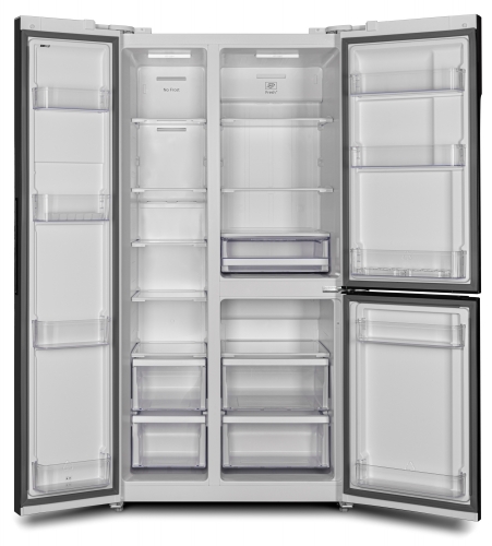 Купить  холодильник hyundai cs 6073 fv белое стекло в интернет-магазине Айсберг! фото 2